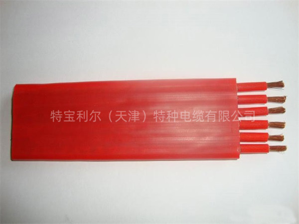 硅胶钢包车扁缆 